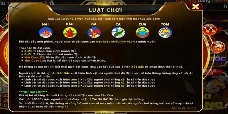 Bầu Cua Mini Go88 Trò Chơi Dân Gian Hiện Đại Tìm hiểu luật chơi Bầu Cua Mini Go88